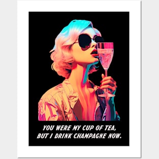 Champagne now Posters and Art